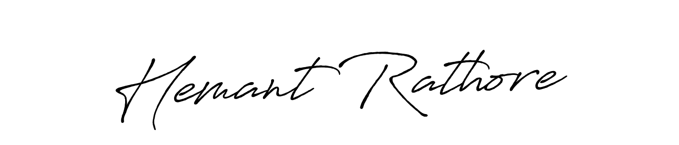 Create a beautiful signature design for name Hemant Rathore. With this signature (Antro_Vectra_Bolder) fonts, you can make a handwritten signature for free. Hemant Rathore signature style 7 images and pictures png