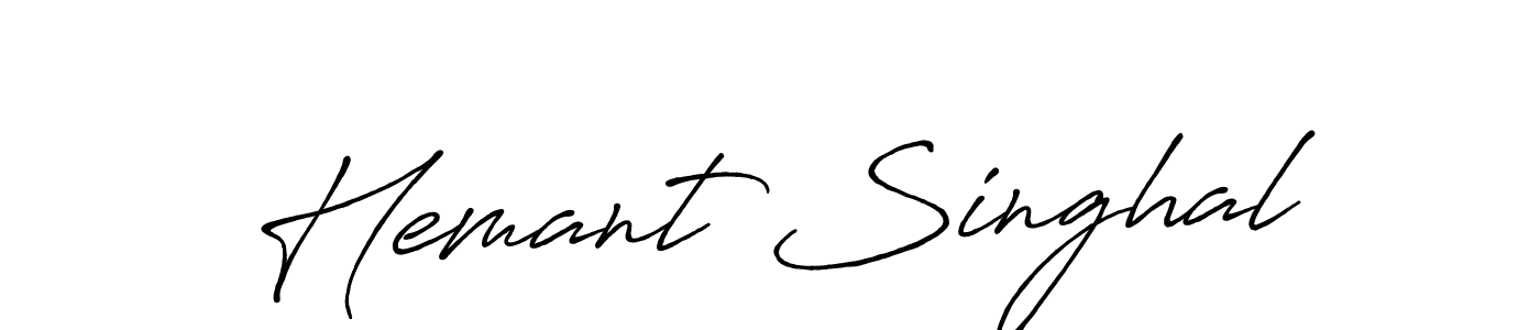 How to make Hemant Singhal signature? Antro_Vectra_Bolder is a professional autograph style. Create handwritten signature for Hemant Singhal name. Hemant Singhal signature style 7 images and pictures png