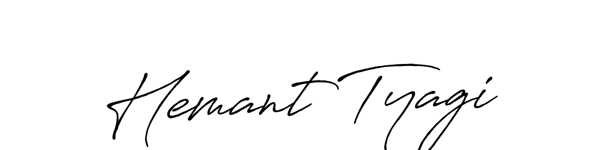 Use a signature maker to create a handwritten signature online. With this signature software, you can design (Antro_Vectra_Bolder) your own signature for name Hemant Tyagi. Hemant Tyagi signature style 7 images and pictures png