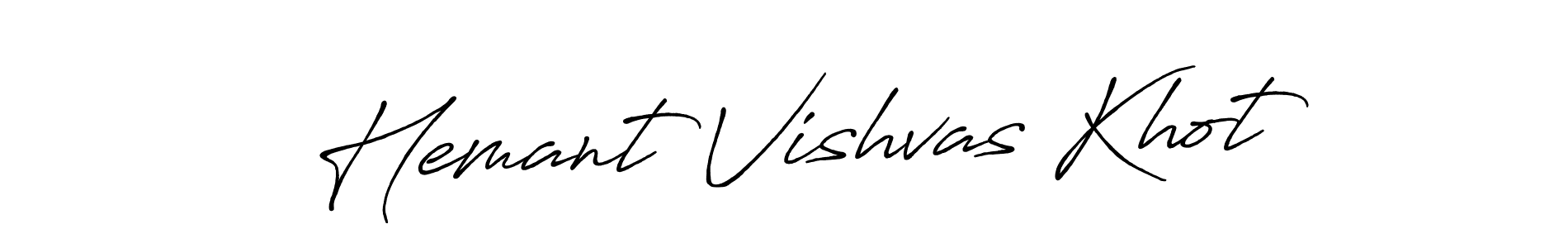 Also You can easily find your signature by using the search form. We will create Hemant Vishvas Khot name handwritten signature images for you free of cost using Antro_Vectra_Bolder sign style. Hemant Vishvas Khot signature style 7 images and pictures png
