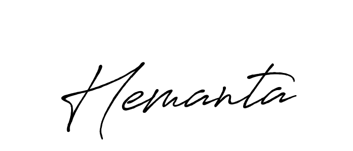 Create a beautiful signature design for name Hemanta. With this signature (Antro_Vectra_Bolder) fonts, you can make a handwritten signature for free. Hemanta signature style 7 images and pictures png