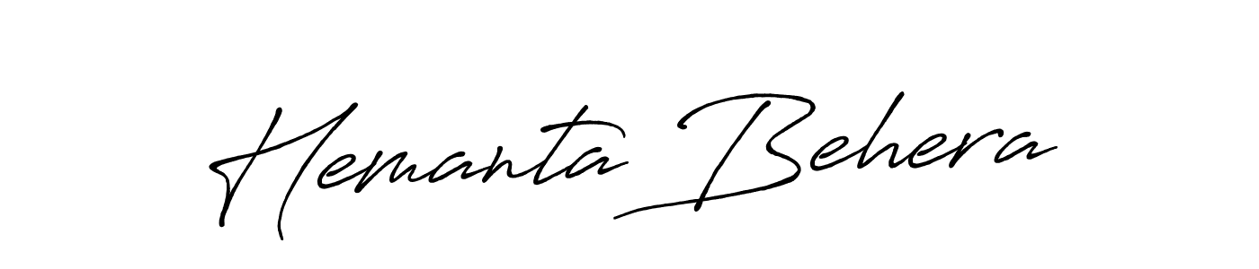 Hemanta Behera stylish signature style. Best Handwritten Sign (Antro_Vectra_Bolder) for my name. Handwritten Signature Collection Ideas for my name Hemanta Behera. Hemanta Behera signature style 7 images and pictures png
