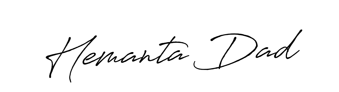 Hemanta Dad stylish signature style. Best Handwritten Sign (Antro_Vectra_Bolder) for my name. Handwritten Signature Collection Ideas for my name Hemanta Dad. Hemanta Dad signature style 7 images and pictures png