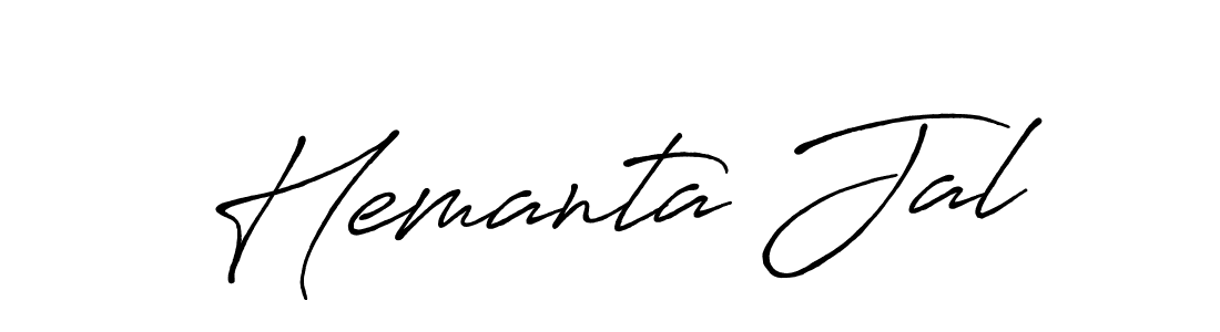 Create a beautiful signature design for name Hemanta Jal. With this signature (Antro_Vectra_Bolder) fonts, you can make a handwritten signature for free. Hemanta Jal signature style 7 images and pictures png