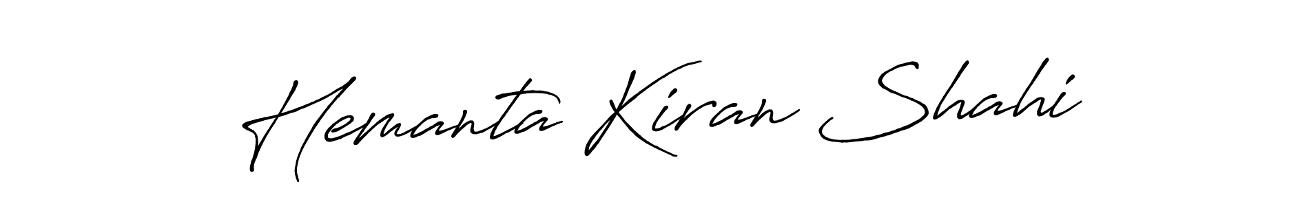 Hemanta Kiran Shahi stylish signature style. Best Handwritten Sign (Antro_Vectra_Bolder) for my name. Handwritten Signature Collection Ideas for my name Hemanta Kiran Shahi. Hemanta Kiran Shahi signature style 7 images and pictures png