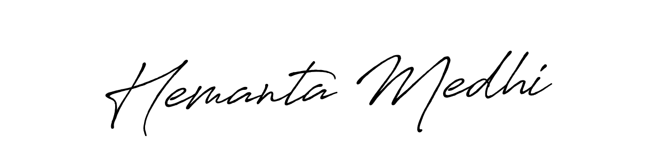 You should practise on your own different ways (Antro_Vectra_Bolder) to write your name (Hemanta Medhi) in signature. don't let someone else do it for you. Hemanta Medhi signature style 7 images and pictures png