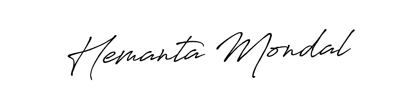 Make a short Hemanta Mondal signature style. Manage your documents anywhere anytime using Antro_Vectra_Bolder. Create and add eSignatures, submit forms, share and send files easily. Hemanta Mondal signature style 7 images and pictures png
