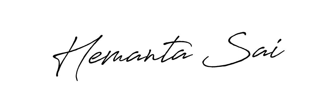 Also You can easily find your signature by using the search form. We will create Hemanta Sai name handwritten signature images for you free of cost using Antro_Vectra_Bolder sign style. Hemanta Sai signature style 7 images and pictures png