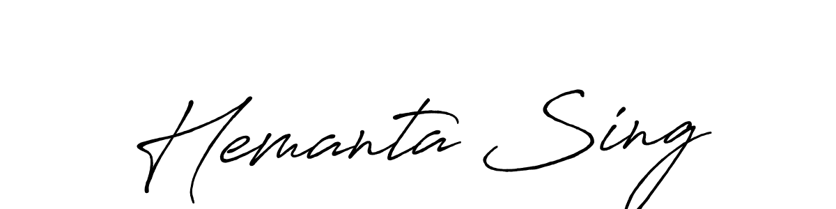 Also You can easily find your signature by using the search form. We will create Hemanta Sing name handwritten signature images for you free of cost using Antro_Vectra_Bolder sign style. Hemanta Sing signature style 7 images and pictures png