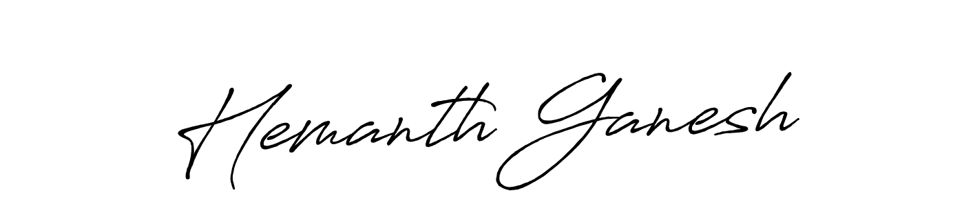 Antro_Vectra_Bolder is a professional signature style that is perfect for those who want to add a touch of class to their signature. It is also a great choice for those who want to make their signature more unique. Get Hemanth Ganesh name to fancy signature for free. Hemanth Ganesh signature style 7 images and pictures png