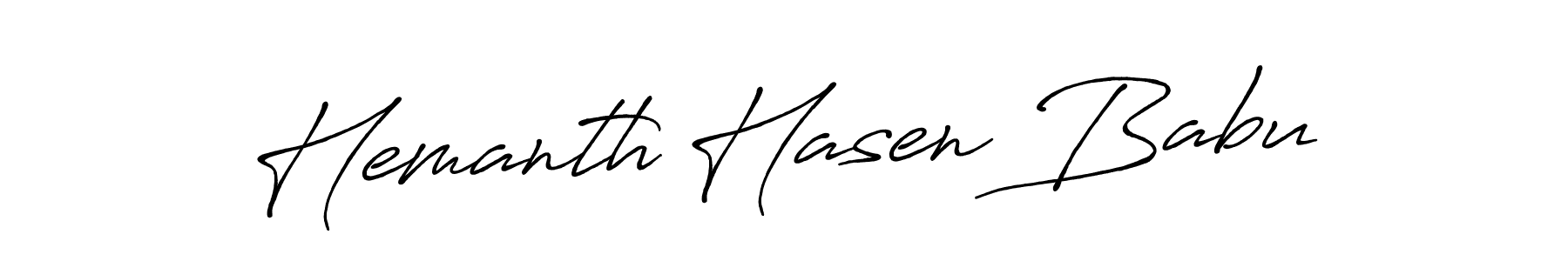 It looks lik you need a new signature style for name Hemanth Hasen Babu. Design unique handwritten (Antro_Vectra_Bolder) signature with our free signature maker in just a few clicks. Hemanth Hasen Babu signature style 7 images and pictures png