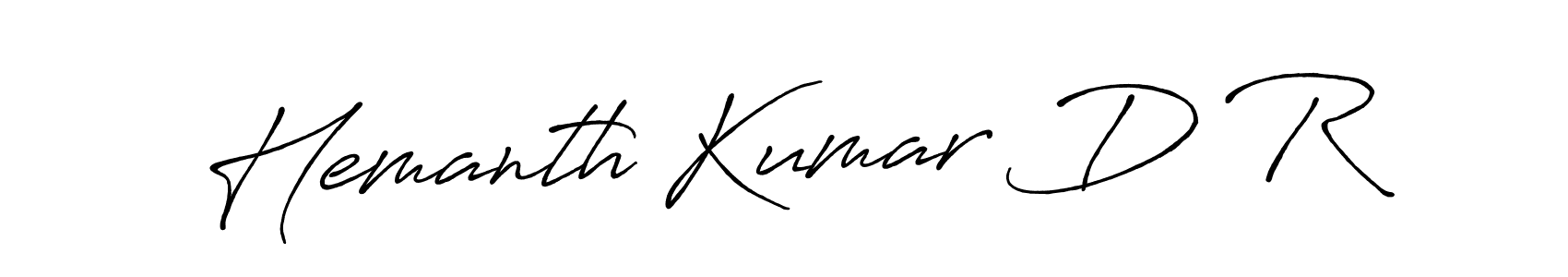 How to make Hemanth Kumar D R name signature. Use Antro_Vectra_Bolder style for creating short signs online. This is the latest handwritten sign. Hemanth Kumar D R signature style 7 images and pictures png