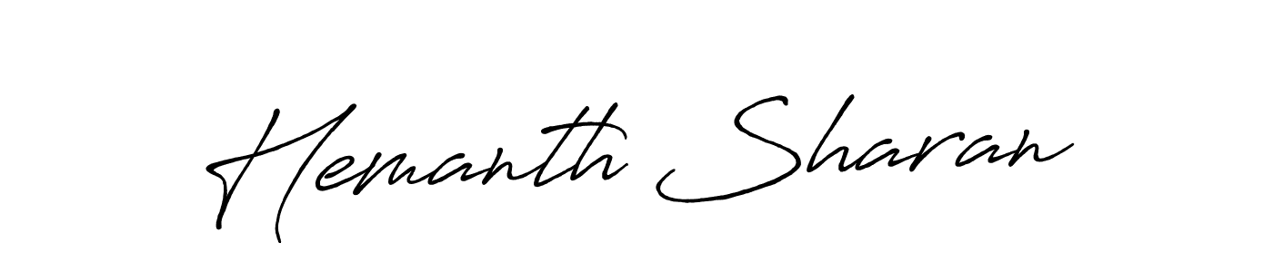 Also we have Hemanth Sharan name is the best signature style. Create professional handwritten signature collection using Antro_Vectra_Bolder autograph style. Hemanth Sharan signature style 7 images and pictures png
