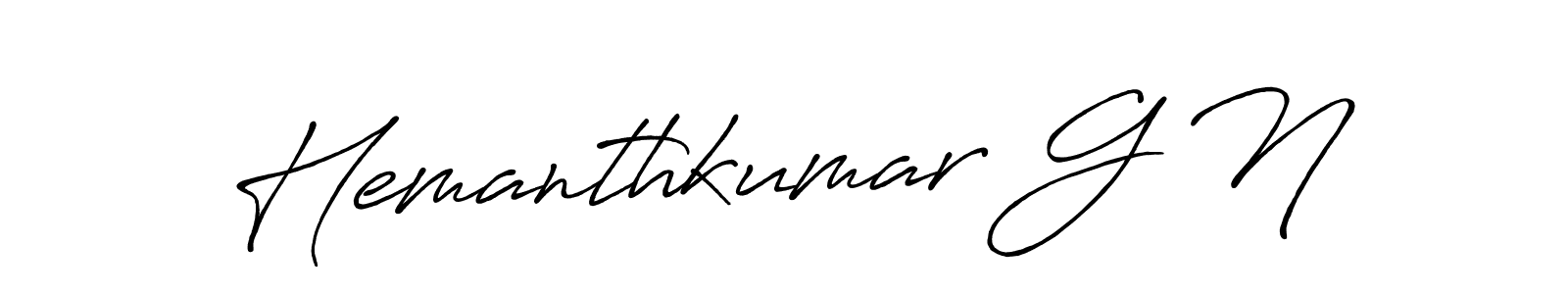 How to Draw Hemanthkumar G N signature style? Antro_Vectra_Bolder is a latest design signature styles for name Hemanthkumar G N. Hemanthkumar G N signature style 7 images and pictures png
