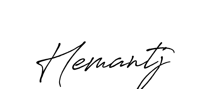 Create a beautiful signature design for name Hemantj. With this signature (Antro_Vectra_Bolder) fonts, you can make a handwritten signature for free. Hemantj signature style 7 images and pictures png