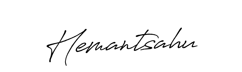 How to make Hemantsahu signature? Antro_Vectra_Bolder is a professional autograph style. Create handwritten signature for Hemantsahu name. Hemantsahu signature style 7 images and pictures png