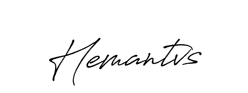 Create a beautiful signature design for name Hemantvs. With this signature (Antro_Vectra_Bolder) fonts, you can make a handwritten signature for free. Hemantvs signature style 7 images and pictures png