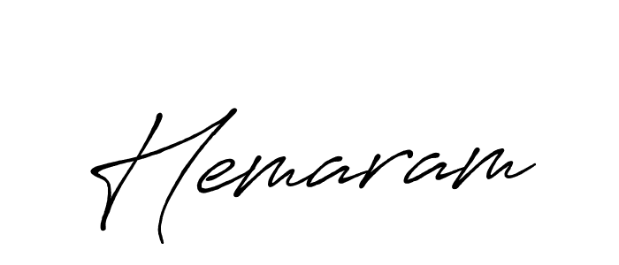 Use a signature maker to create a handwritten signature online. With this signature software, you can design (Antro_Vectra_Bolder) your own signature for name Hemaram. Hemaram signature style 7 images and pictures png