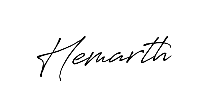 Also we have Hemarth name is the best signature style. Create professional handwritten signature collection using Antro_Vectra_Bolder autograph style. Hemarth signature style 7 images and pictures png