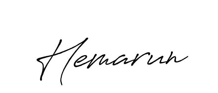 You should practise on your own different ways (Antro_Vectra_Bolder) to write your name (Hemarun) in signature. don't let someone else do it for you. Hemarun signature style 7 images and pictures png