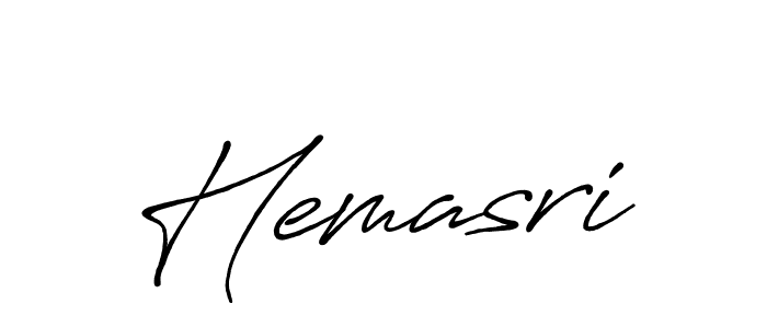 Make a beautiful signature design for name Hemasri. With this signature (Antro_Vectra_Bolder) style, you can create a handwritten signature for free. Hemasri signature style 7 images and pictures png