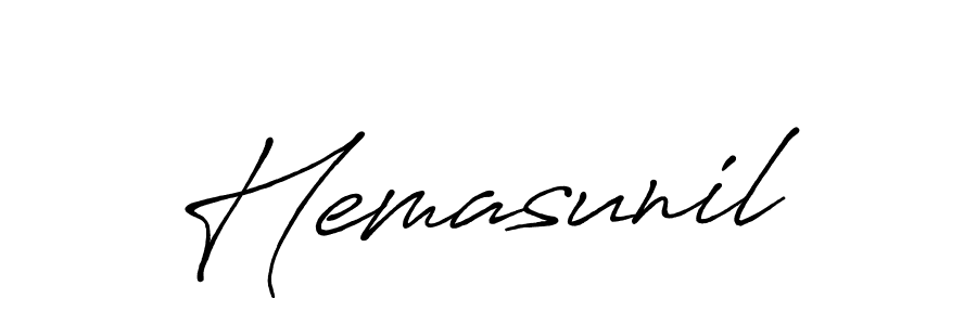 Once you've used our free online signature maker to create your best signature Antro_Vectra_Bolder style, it's time to enjoy all of the benefits that Hemasunil name signing documents. Hemasunil signature style 7 images and pictures png