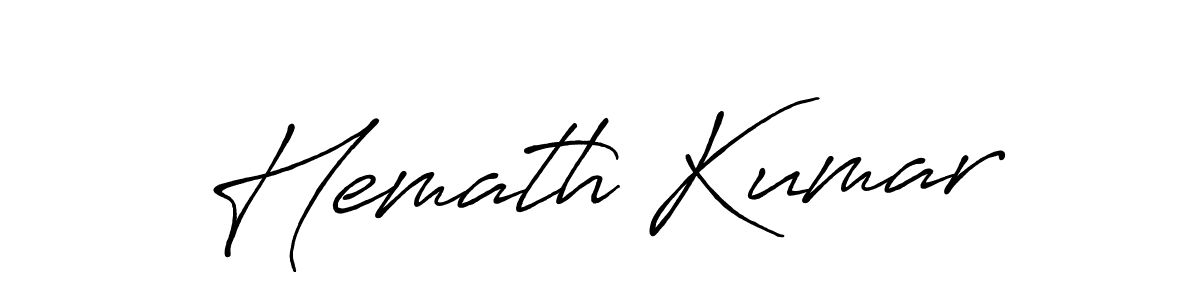Use a signature maker to create a handwritten signature online. With this signature software, you can design (Antro_Vectra_Bolder) your own signature for name Hemath Kumar. Hemath Kumar signature style 7 images and pictures png
