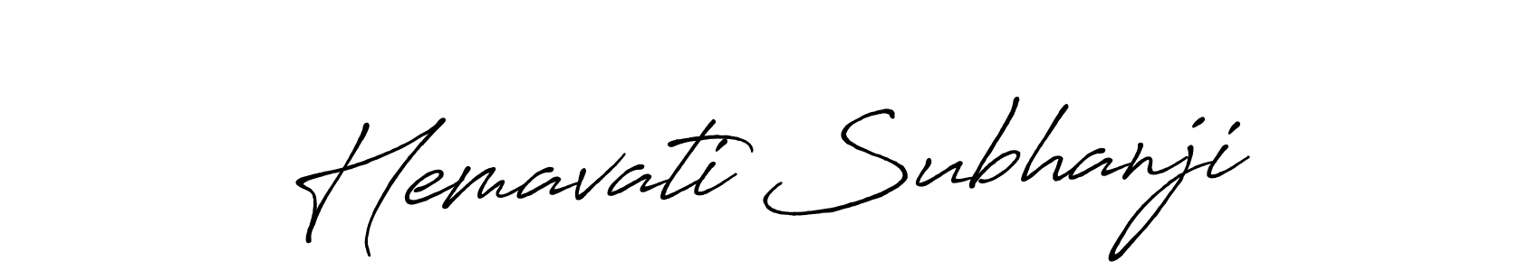 Make a beautiful signature design for name Hemavati Subhanji. Use this online signature maker to create a handwritten signature for free. Hemavati Subhanji signature style 7 images and pictures png