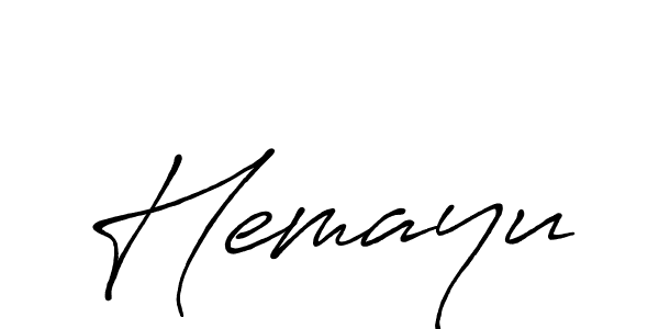 Also we have Hemayu name is the best signature style. Create professional handwritten signature collection using Antro_Vectra_Bolder autograph style. Hemayu signature style 7 images and pictures png