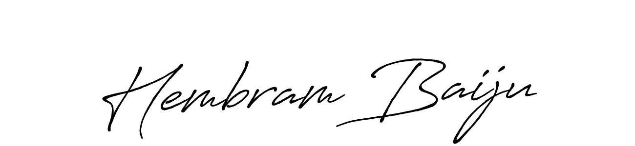 You can use this online signature creator to create a handwritten signature for the name Hembram Baiju. This is the best online autograph maker. Hembram Baiju signature style 7 images and pictures png