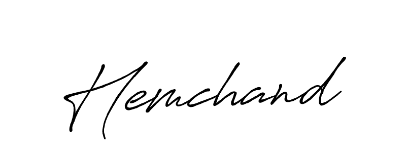 Make a beautiful signature design for name Hemchand. With this signature (Antro_Vectra_Bolder) style, you can create a handwritten signature for free. Hemchand signature style 7 images and pictures png