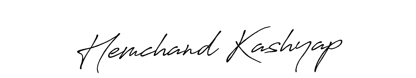 How to make Hemchand Kashyap signature? Antro_Vectra_Bolder is a professional autograph style. Create handwritten signature for Hemchand Kashyap name. Hemchand Kashyap signature style 7 images and pictures png