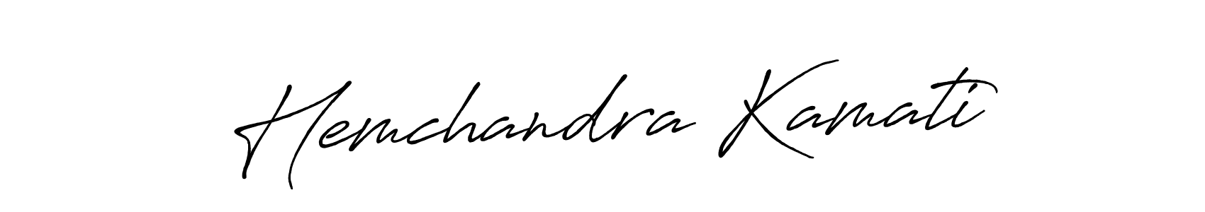 Hemchandra Kamati stylish signature style. Best Handwritten Sign (Antro_Vectra_Bolder) for my name. Handwritten Signature Collection Ideas for my name Hemchandra Kamati. Hemchandra Kamati signature style 7 images and pictures png