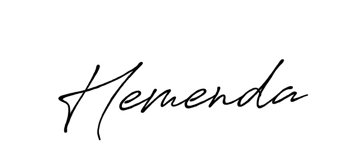 Also You can easily find your signature by using the search form. We will create Hemenda name handwritten signature images for you free of cost using Antro_Vectra_Bolder sign style. Hemenda signature style 7 images and pictures png