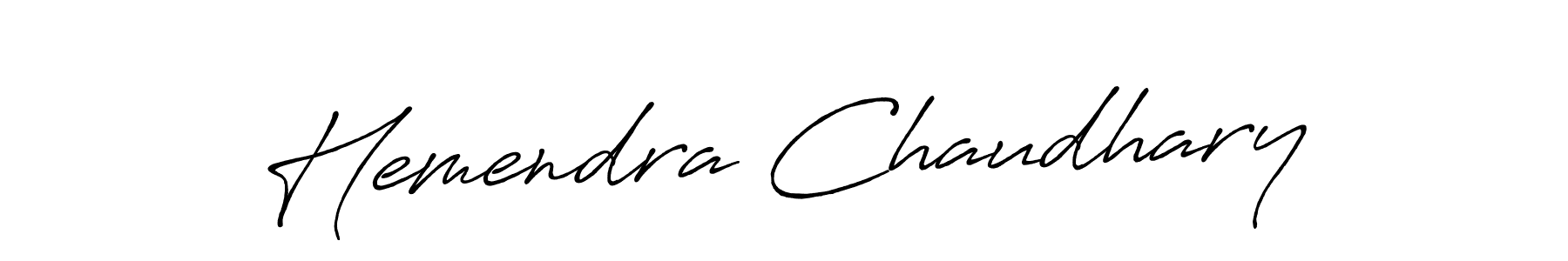 The best way (Antro_Vectra_Bolder) to make a short signature is to pick only two or three words in your name. The name Hemendra Chaudhary include a total of six letters. For converting this name. Hemendra Chaudhary signature style 7 images and pictures png