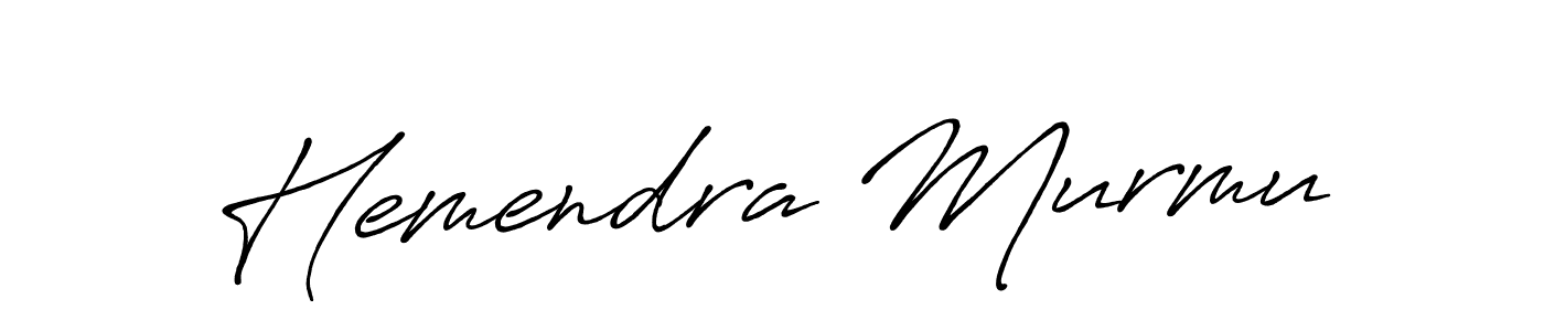 It looks lik you need a new signature style for name Hemendra Murmu. Design unique handwritten (Antro_Vectra_Bolder) signature with our free signature maker in just a few clicks. Hemendra Murmu signature style 7 images and pictures png