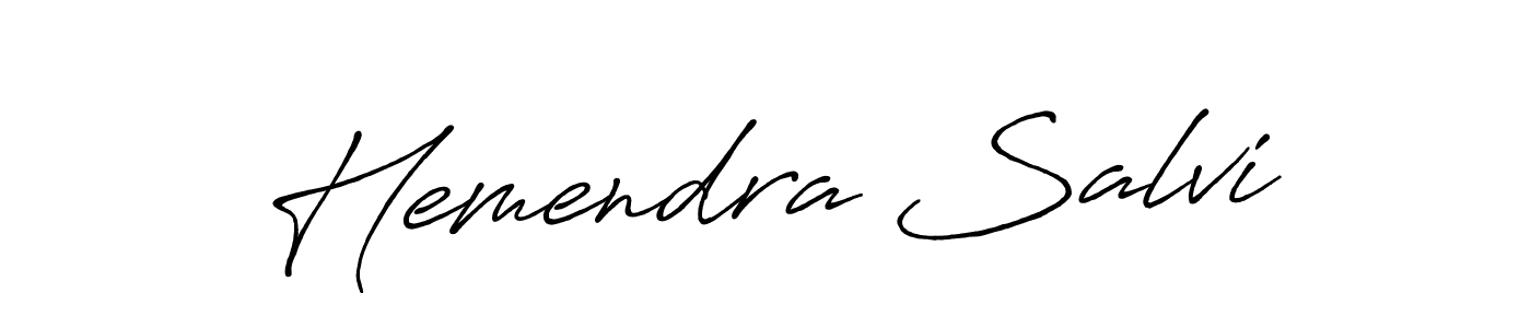 Use a signature maker to create a handwritten signature online. With this signature software, you can design (Antro_Vectra_Bolder) your own signature for name Hemendra Salvi. Hemendra Salvi signature style 7 images and pictures png
