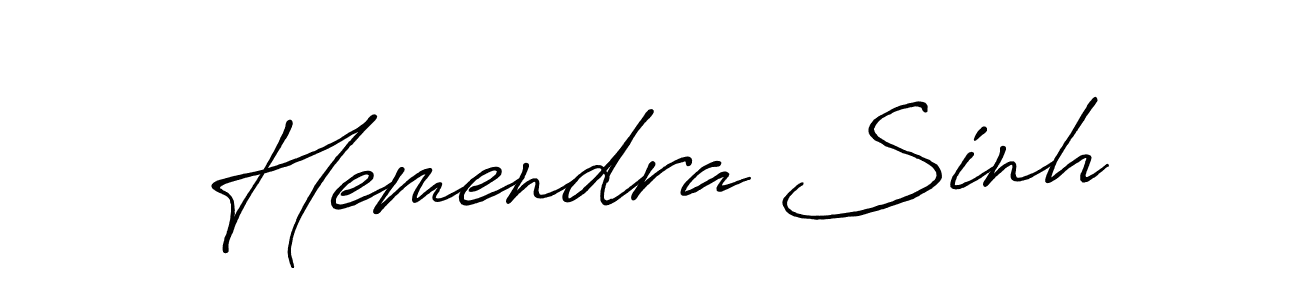 Design your own signature with our free online signature maker. With this signature software, you can create a handwritten (Antro_Vectra_Bolder) signature for name Hemendra Sinh. Hemendra Sinh signature style 7 images and pictures png