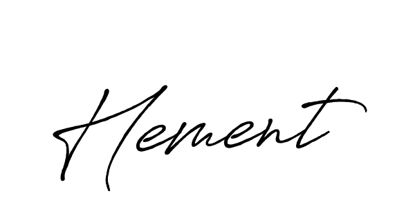 Once you've used our free online signature maker to create your best signature Antro_Vectra_Bolder style, it's time to enjoy all of the benefits that Hement name signing documents. Hement signature style 7 images and pictures png