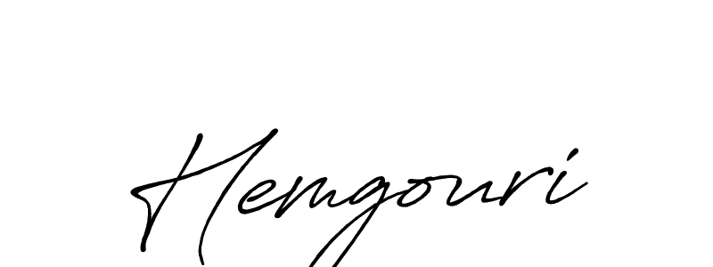 Use a signature maker to create a handwritten signature online. With this signature software, you can design (Antro_Vectra_Bolder) your own signature for name Hemgouri. Hemgouri signature style 7 images and pictures png