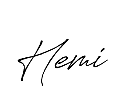 Make a beautiful signature design for name Hemi. With this signature (Antro_Vectra_Bolder) style, you can create a handwritten signature for free. Hemi signature style 7 images and pictures png