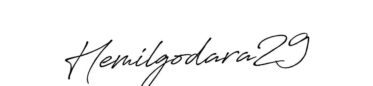 Hemilgodara29 stylish signature style. Best Handwritten Sign (Antro_Vectra_Bolder) for my name. Handwritten Signature Collection Ideas for my name Hemilgodara29. Hemilgodara29 signature style 7 images and pictures png
