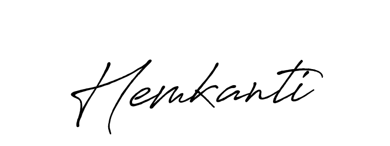 Hemkanti stylish signature style. Best Handwritten Sign (Antro_Vectra_Bolder) for my name. Handwritten Signature Collection Ideas for my name Hemkanti. Hemkanti signature style 7 images and pictures png