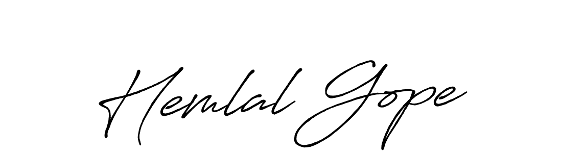 The best way (Antro_Vectra_Bolder) to make a short signature is to pick only two or three words in your name. The name Hemlal Gope include a total of six letters. For converting this name. Hemlal Gope signature style 7 images and pictures png