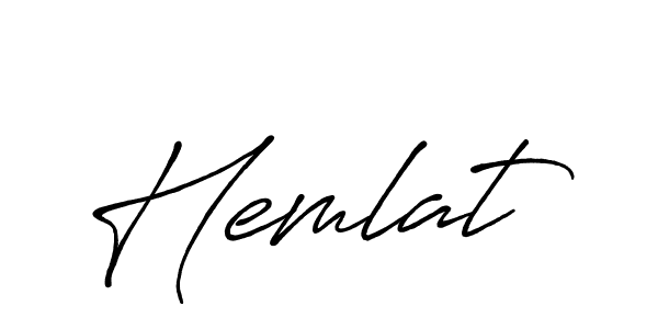 Once you've used our free online signature maker to create your best signature Antro_Vectra_Bolder style, it's time to enjoy all of the benefits that Hemlat name signing documents. Hemlat signature style 7 images and pictures png