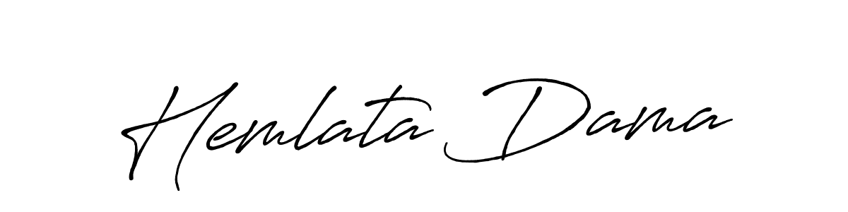 Similarly Antro_Vectra_Bolder is the best handwritten signature design. Signature creator online .You can use it as an online autograph creator for name Hemlata Dama. Hemlata Dama signature style 7 images and pictures png