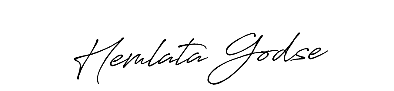 Use a signature maker to create a handwritten signature online. With this signature software, you can design (Antro_Vectra_Bolder) your own signature for name Hemlata Godse. Hemlata Godse signature style 7 images and pictures png