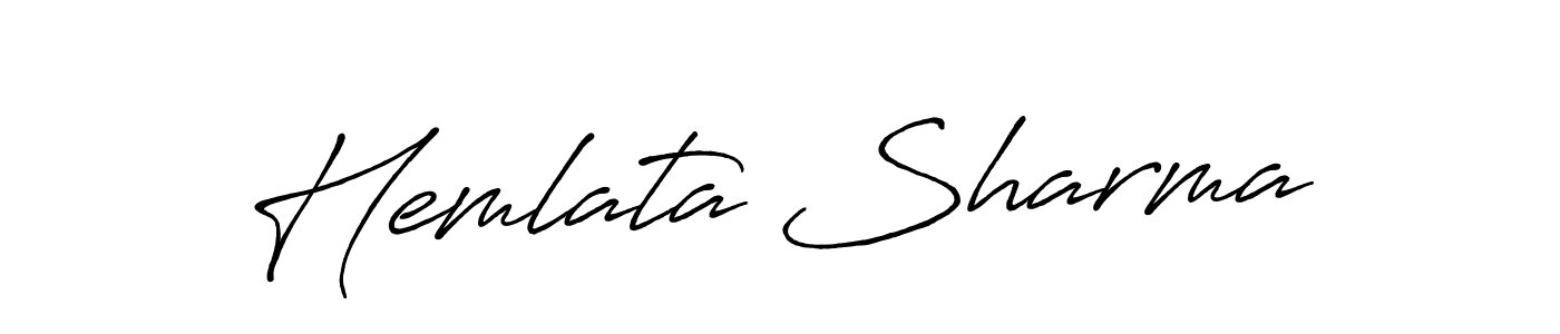 How to make Hemlata Sharma signature? Antro_Vectra_Bolder is a professional autograph style. Create handwritten signature for Hemlata Sharma name. Hemlata Sharma signature style 7 images and pictures png