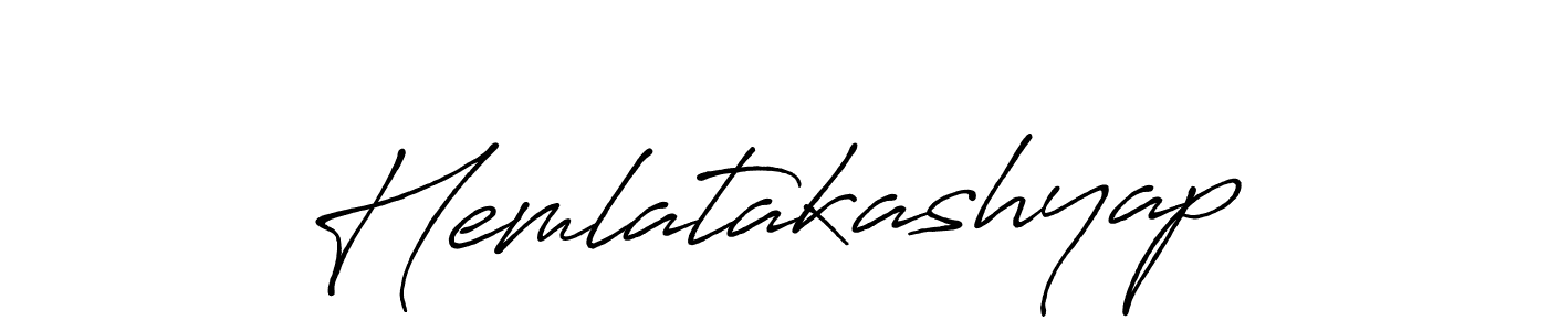 Design your own signature with our free online signature maker. With this signature software, you can create a handwritten (Antro_Vectra_Bolder) signature for name Hemlatakashyap. Hemlatakashyap signature style 7 images and pictures png