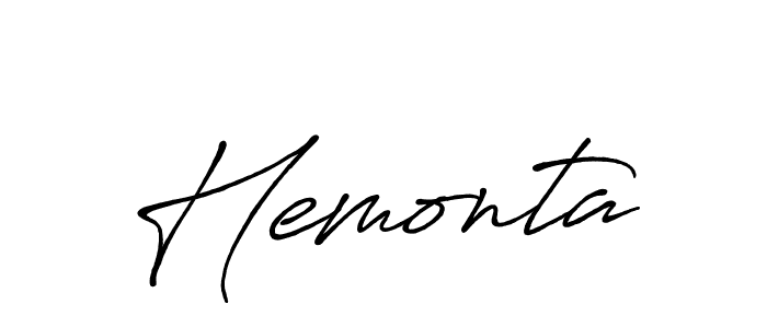 Also we have Hemonta name is the best signature style. Create professional handwritten signature collection using Antro_Vectra_Bolder autograph style. Hemonta signature style 7 images and pictures png